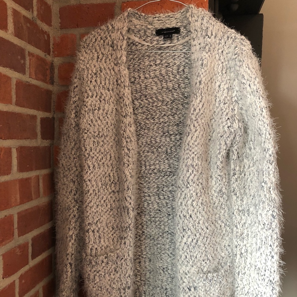Fuzzy Grey Cardigan